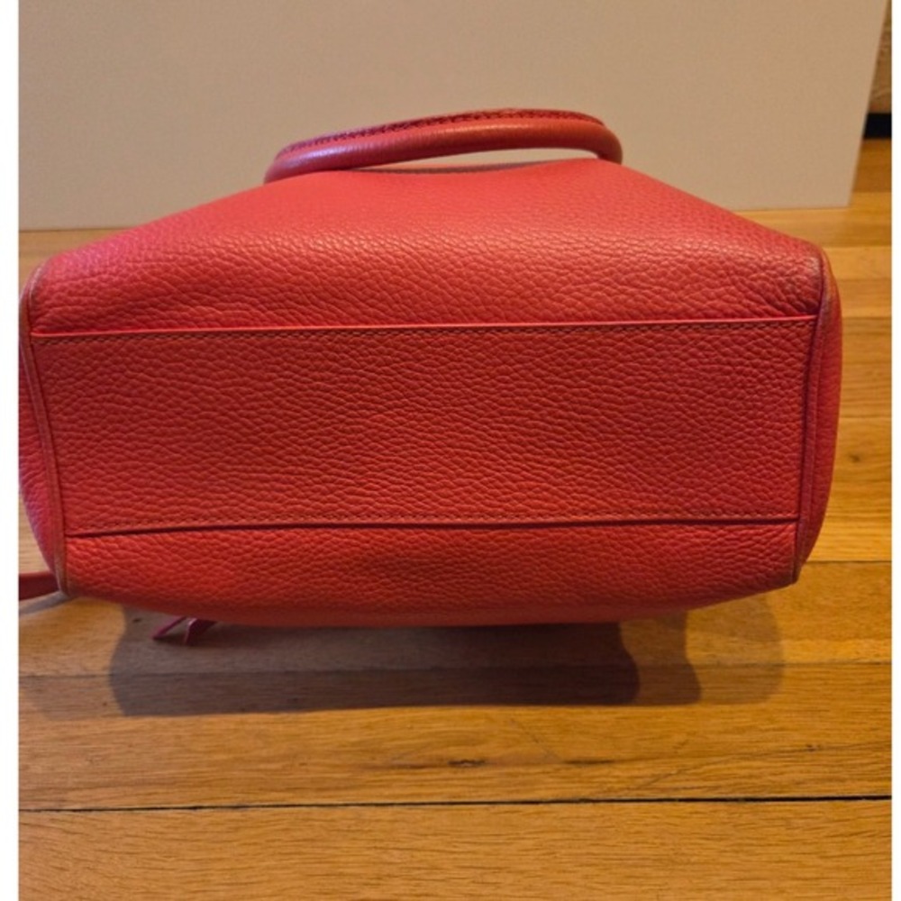 Kate Spade NY Grant Park Hadlen Pebbled Leather Satchel Crossbody Bag Coral Red - Picture 5 of 16